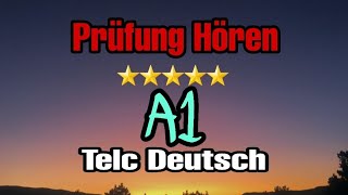 Prüfung Hören 🇩🇪 DTZ 💢 Deutsch Niveau A1 Modell 1 🤗🤙 [upl. by Stefa677]