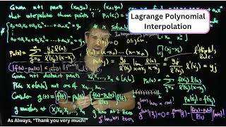 Lagrange Polynomial Interpolation [upl. by Ardme]