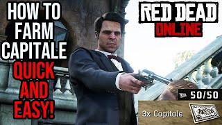 Red Dead Redemption 2 Online Guide  How to Farm CAPITALE Quick and Easy [upl. by Zilla150]