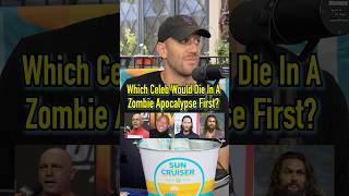 Which CELEBRITY Would DIE FIRST In A ZOMBIE APOCALYPSE shorts therock joerogan zombie survival [upl. by Schuler]