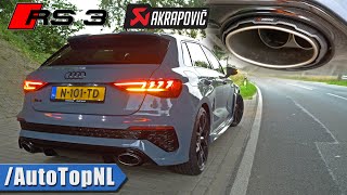 NEW Audi RS3 8Y with AKRAPOVIC amp EVENTURI Sounds PERFECT by AutoTopNL [upl. by Asiled]