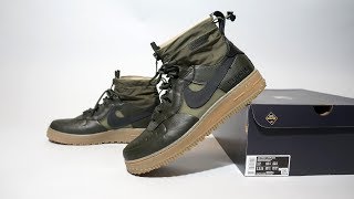 Nike Air Force 1 Winter GoreTex Sequoia CQ7211300 [upl. by Call]