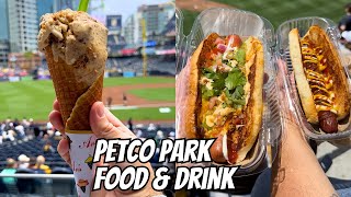 Petco Park in San Diego  Best Food amp Drink at Any Baseball Stadium Padres vs Yankees May 26 [upl. by Alamak]