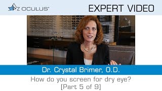 Dr Crystal Brimer explains what her dry eye workup looks like Part 5 of 9 [upl. by Horten471]