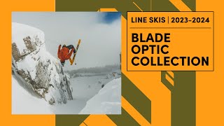 LINE 20232024 Blade Optic Collection  Game Changing Freeride Skis [upl. by Aiyotal279]