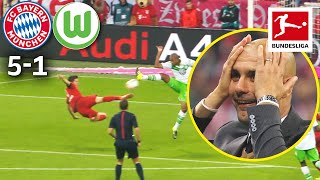 5 Goals in 9 Minutes – The Legendary Lewandowski Show  Bayern München vs VfL Wolfsburg [upl. by Alyakam]