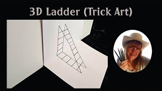 How To Draw A 3D Ladder  Easy 3D Art Sketch  Jon Harris Drawing [upl. by Neal757]