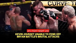 UFC Paris Results Bryan Battle Lands a Barrage of Punches Stops Kevin Jousset [upl. by Noellyn]