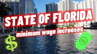 Minimum wage increases in the state of Florida [upl. by Nwahsit829]