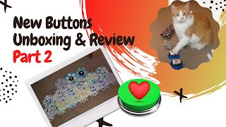 Part 2  Review of Fluent Pet Talking Buttons Kit with Micky the Cat [upl. by Nirad]