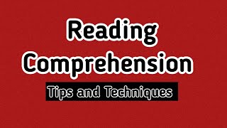 Reading Comprehension Tips and Tricks  Reading Comprehension Techniques [upl. by Beauregard]