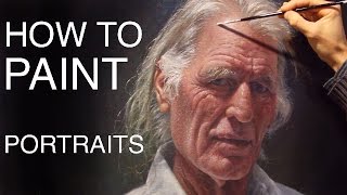 How To Paint Portraits EPISODE ONE  Russell Petherbridges Portrait [upl. by Semadar223]