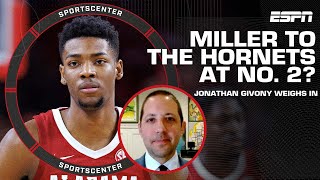 Jonathan Givony on who the Hornets could draft at No 2 👀  SportsCenter [upl. by Aicatsal]