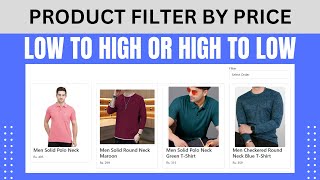 Product Filter by Price High to Low Low to High in PHP AJAX  Product Filter Asc or Desc in PHP [upl. by Yanttirb]