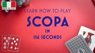 Play Scopa in 156 Seconds  Classic Italian Card Game [upl. by Bolen]