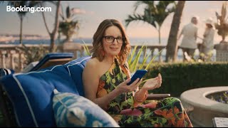 Bookingcom Super Bowl Commercial 2024 Tina Fey Books Ad Review [upl. by Ullman]