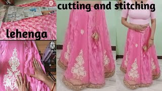 10 kali lehenga cutting and stitchinglehengacuttingandstitching sewingkalidarlehenga [upl. by Jayne459]