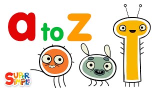 Alphabet For Kids  Learn Letters a to z with Pratfall ABCs  Super Simple ABCs [upl. by Claudette]