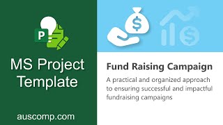 MS Project Templates  Fund Raising Campaign [upl. by Ssac418]