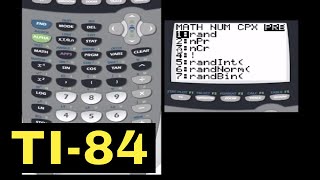 TI84 Calculator  28  Permutations Combinations Factorials [upl. by Ynnos213]