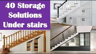 40 under the Stairs Storage Solutions Maximize your space [upl. by Easlehc]