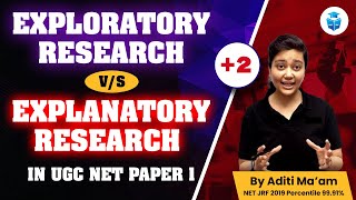 UGCNET 2023 Paper1 Research Aptitude  Exploratory vs Explanatory Research  By Aditi Maam JRFAdda [upl. by Timoteo]