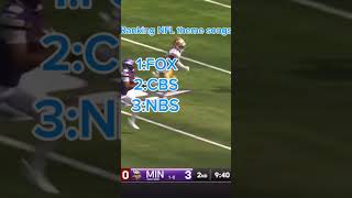 Ranking NFL Theme Songs nfl viralvideo justinjefferson edit vikings [upl. by Rozek743]