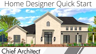 Quick Start Demonstration with Home Designer 2020 [upl. by Lipski]