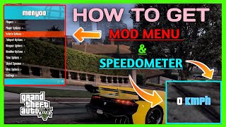 GTA 5  How To ADD Menyoo Mod Menu Speedometer   Fully Explained in Hindi [upl. by Alidia567]