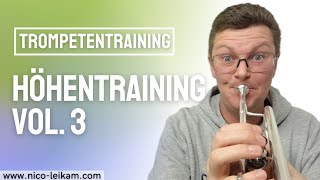 Höhentraining Vol 3 Mit Dur Tonleitern in die Höhe spielen  Trompetentraining 🎺 trompete [upl. by Sotos948]