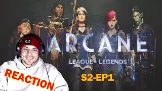 ARCANE  SEASON 2  EPISODE 1  REACTION [upl. by Nikral]