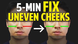 Fix Uneven Cheeks｜Facial Asymmetry Correction｜Balancing Exercises [upl. by Anitsirt]