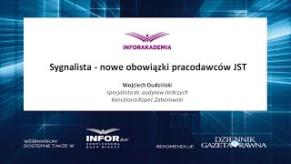 Webinarium Sygnalista – nowe obowiązki pracodawców JST [upl. by Ecinhoj]