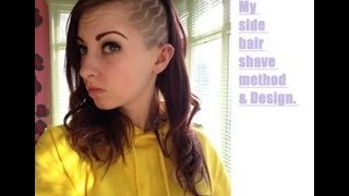 SIDE hair shave tutorial [upl. by Kinsman432]