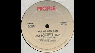 Alyson Williams  Yes We Can Can Profile records 1986 [upl. by Aibar]