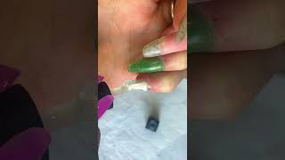 Dual Form Pop Off Aqua amp Neon Blue Marbled nailart nails [upl. by Ettesil721]