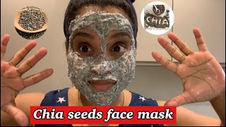 CHIA SEEDS FACE MASK FOR HEALTHY AND GLOWING SKIN 2020 [upl. by Laveen]