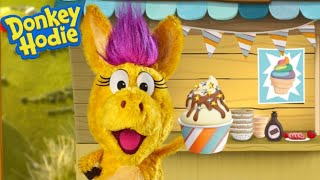 Donkey Hodie  Donkeys Froyo Stand  Chocolate ice cream  PBS [upl. by Manville]