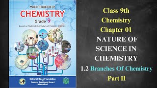 Branches Of Chemistry Part 2 Chapter 01 Class 9th Chemistry FBISE New Syllabus 2024 [upl. by Nahaj]