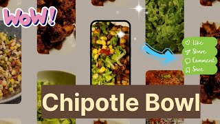 Chipotle Bowl  Healthy Food  Food cookingvlog [upl. by Faxan]