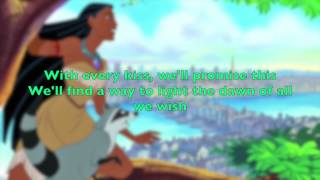 Pocahontas  Between Two Worlds w Lyrics [upl. by Gram890]