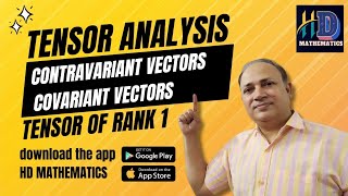 contravariant vector covariant vector tensor of rank one tensor algebra Bsc Msc maths by Hd sir [upl. by Akir]