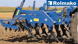 Ploughless cultivation with the Rolmako U624 chisel plough [upl. by Nikral]