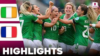 Ireland vs France  What a Game  Highlights  Womens Euro Qualifiers 16072024 [upl. by Alleyn600]