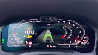 Driving Assistant View BMW G20 2019 coded with BimmerCode [upl. by Aitnuahs]