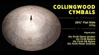 Collingwood Cymbals 20½quot Flat Ride 2235g [upl. by Aslin]