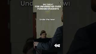 Big threat for unis over foreign students ytshort australiastudentvisa [upl. by Dena]