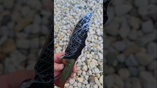 What do yall think about the splatter pattern blade Havent done it in a while custom handmade [upl. by Papotto]