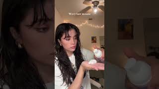 Wavy hair routine 🫶🏼 wavyhair wavyhairroutine hairstyle hair hairroutine haircut [upl. by Aimil]