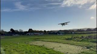 First Solo Landing  Ikarus C42  NPPL  Sandown Isle of Wight [upl. by Hegarty897]